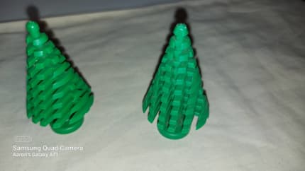 LEGO Large Green Spruce Pine Tree 2 Piece Set. Item No. 3471