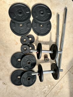 Weight training dumbbells and 2024 bars kit 50 kg