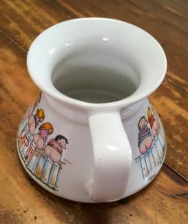 Vintage Hirschi Bottoms Up Coffee Mug No Spill Flat Bottom Excellent  Condition