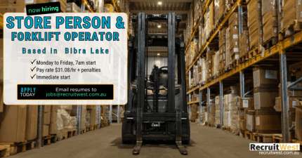 Store Person / Forklift Operator - Bibra Lake Bibra Lake Cockburn Area Preview