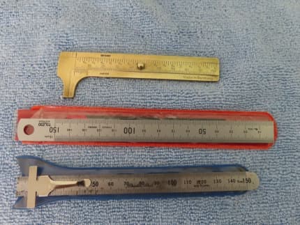Stainless Steel 6\ Pocket Ruler with Clip, in Canning Tools