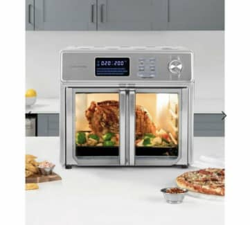 Kitchen Couture 25 Litre Air Fryer Oven French Door Multifunctional Silver