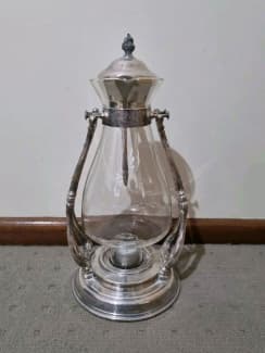 Vintage Sheridan Silver Plated & Glass Coffee Carafe Pot with Stand