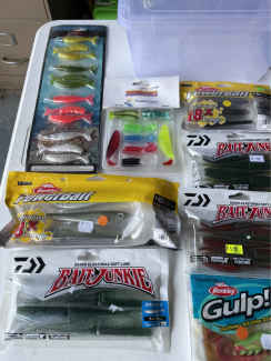Fishing box of soft plastic lures, Fishing