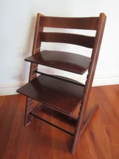 Tripp trapp high online chair walnut