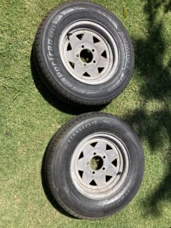 2 x 175 R13 Galvanised Tyres and Rims Wheels Tyres Rims