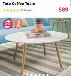 round coffee table gumtree