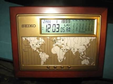 SEIKO GMT DIGITAL DESK WORLD CLOCK WITH CALENDAR | Other Home & Garden |  Gumtree Australia Melville Area - Applecross | 1306284991