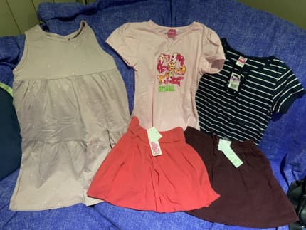 GIRLS SIZE 6 CLOTHES - 2 x Skirts , 2 x Tops Dress - BRAND NEW