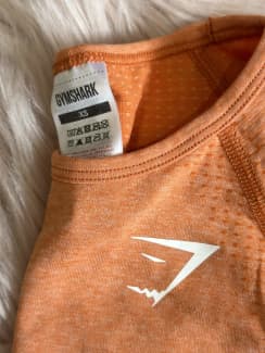 Gymshark Vital Seamless 2.0 Long Sleeve Crop Top - Orange