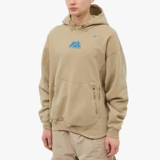 Medium Off-White x Nike 006 Fleece Hoodie Beige Khaki DN1759-247