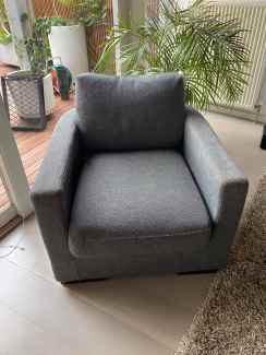 dfs grey armchair