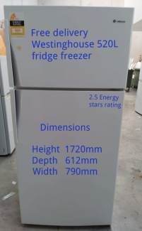 westinghouse 520l fridge