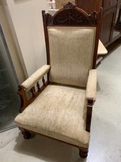 edwardian grandfather chair