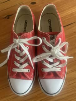 Red converse womens sales size 9