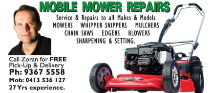 Huntingdale Mower Repairs Free Pickup Service, Landscaping & Gardening, Gumtree Australia Gosnells Area - Huntingdale