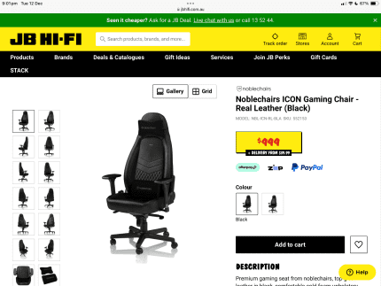 Jbhi gaming chair hot sale