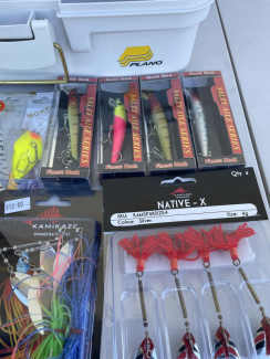 Fishing box of soft plastic lures, Fishing, Gumtree Australia Manningham  Area - Doncaster East