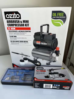 Ozito mini compressor & deals airbrush kit