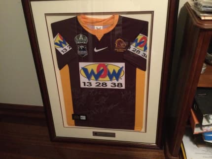 Brisbane Broncos 2008 Framed Team Signed Rugby League Jersey, Collectables, Gumtree Australia Brisbane South East - Upper Mount Gravatt