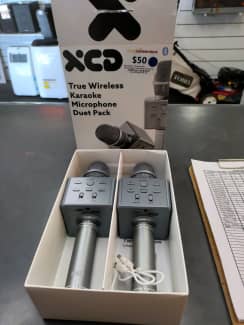 XCD 2x Bluetooth Karaoke Microphones With 1x charging cable