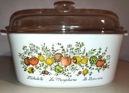 Rare Vintage Corning Ware Spice Of Life L'Marjolaine Casserole