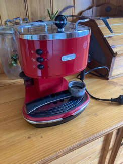 Icona Red Manual Espresso Machine