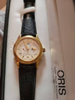 Oris gold watch dual time with gmt function Watches Gumtree