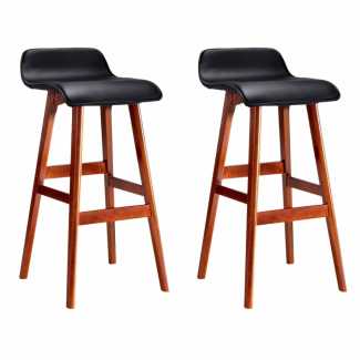 2x Bar Stools Wooden Stool Black Stools Bar stools in Bonnells Bay NSW Gumtree Australia