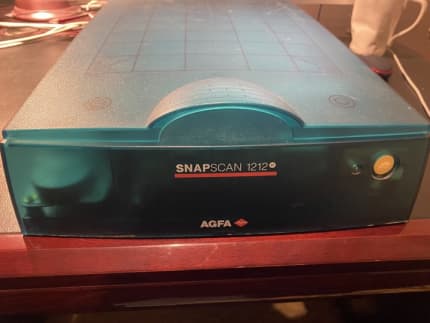 Agfa SnapScan 1212U Color Flatbed Scanner Blue 