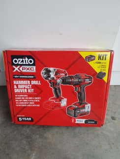 Ozito pxc 18v drill and impact driver discount kit