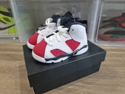 Jordan 6 Retro Carmine (2021) (TD). Baby sizes 4c and 5c | Baby