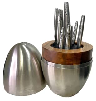 Baccarat egg 2024 knife block