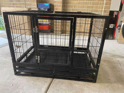 Heavy Duty Dog Puppy Cat Crate Cage Kennel House PetJoint Pet