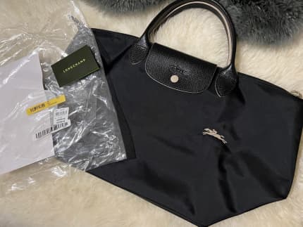 Longchamp LE PLIAGE CLUB TOP HANDLE BAG BLACK IN NYLON Bags