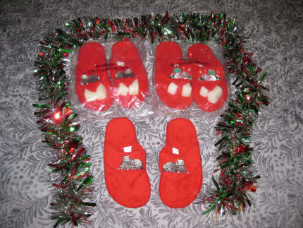 Xmas on sale slippers ladies