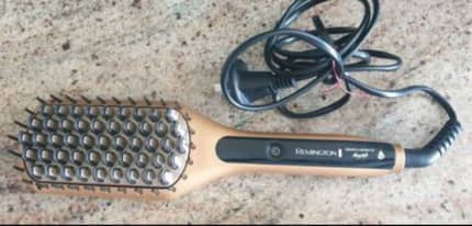 Keratin & argan oil nourish straightening brush sale