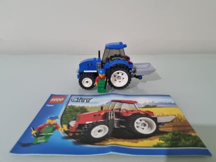 Lego blue online tractor