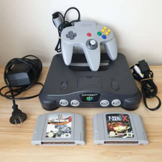 EXCELLENT - N64 Nintendo 64 Console + UP TO 4 NEW CONTROLLERS + Cords +  CLEANED!