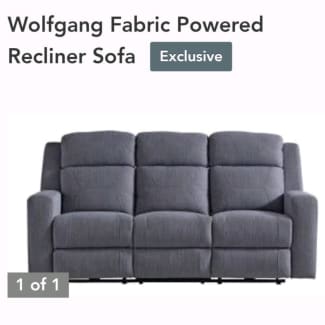 Jarrell blue discount grey reclining sofa