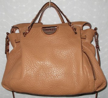 Tan Mimco Hand Bag MIMCO Tan Leather TOTE HAND BAG With Shoulder