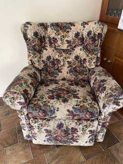 floral print rocker recliner