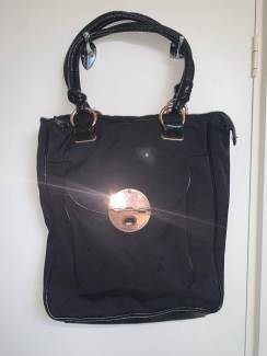 Genuine MIMCO turn lock black nylon rose gold tote bag Bags in Beaumaris VIC Gumtree Australia