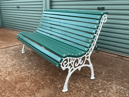 Bench seat cast iron timber garden wrought Other Furniture in Ballarat Central VIC Gumtree Australia