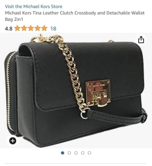 Mk tina 2024 wallet clutch crossbody