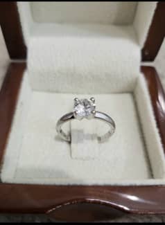 White Gold 14k Diamond Solitaire ring