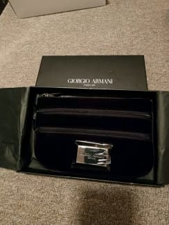 Women's Bags & Handbags Giorgio Armani Giorgio Armani Parfums Black Clutch  Bag New 