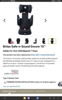 Britax safe n sound hotsell encore 10