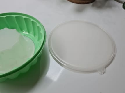 Tupperware Jello Mold 3 Piece Mint Green Dessert Mold 