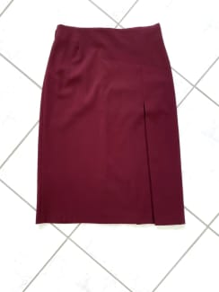 Maroon skirt clearance xs